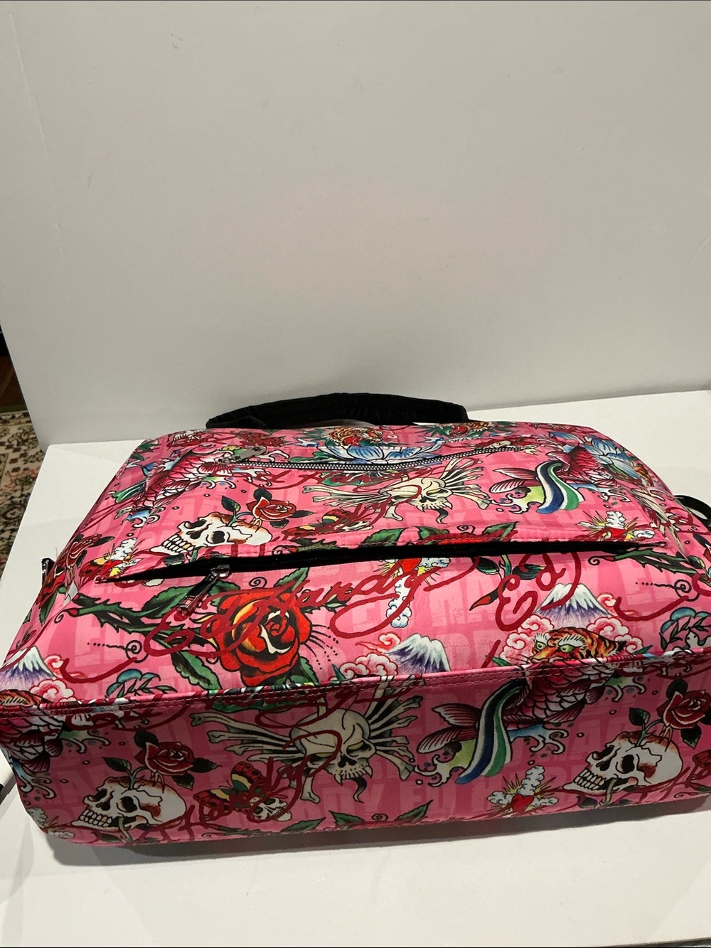 NWT Ed Hardy Weekend Traveler with Convenient Suitcase Slide and zipper closure. - Picture 7 of 16